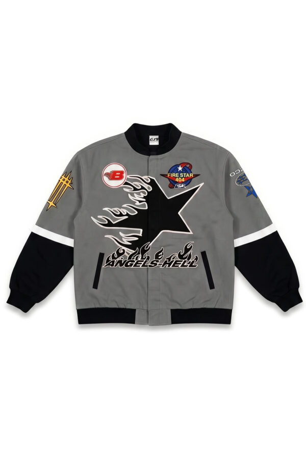 STAR - CAMPERA GABARDINA BORDADA